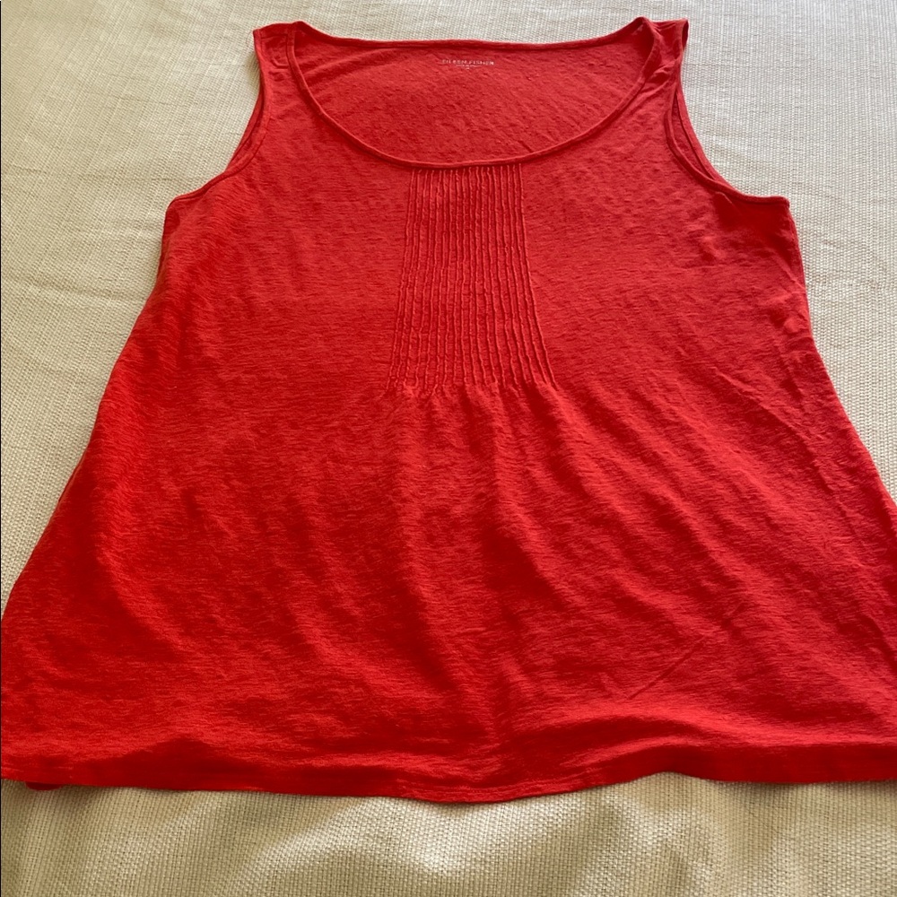 Eileen Fisher Vibrant Red Tank Top